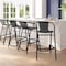 Flash Furniture Lila  Commercial Grade Black Rattan Indoor-Outdoor Restaurant Barstool, PK4 4-SDA-AD632032R-BK-GG - alternate 18